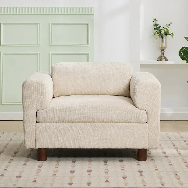 Poltrona moderna oversize, comoda e decorativa