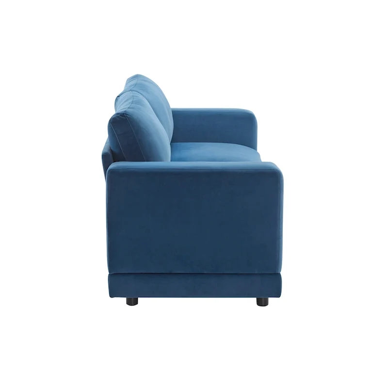 Modern Upholstery Sofa Loveseat with Square Arms