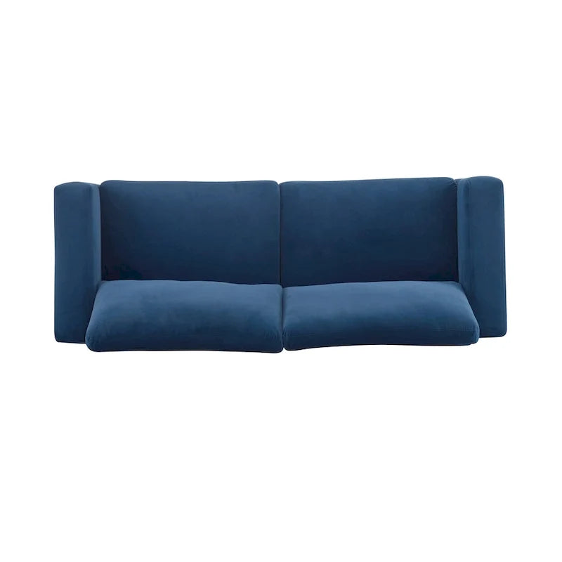 Modern Upholstery Sofa Loveseat with Square Arms