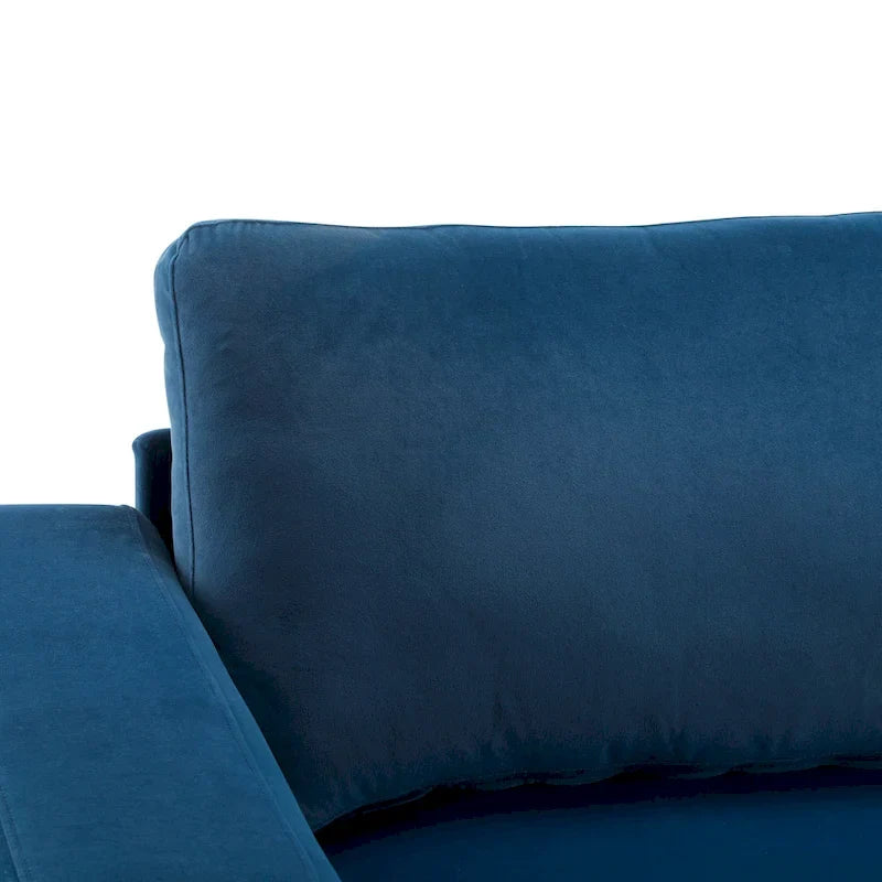 Modern Upholstery Sofa Loveseat with Square Arms
