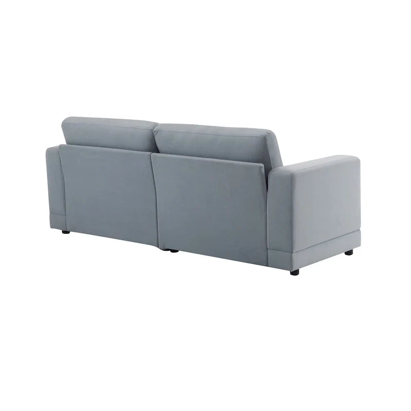 Modern Upholstery Sofa Loveseat with Square Arms