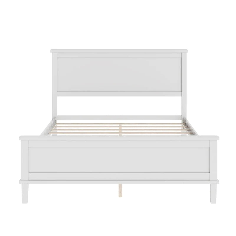 Mid-Century Wood Platform Bed