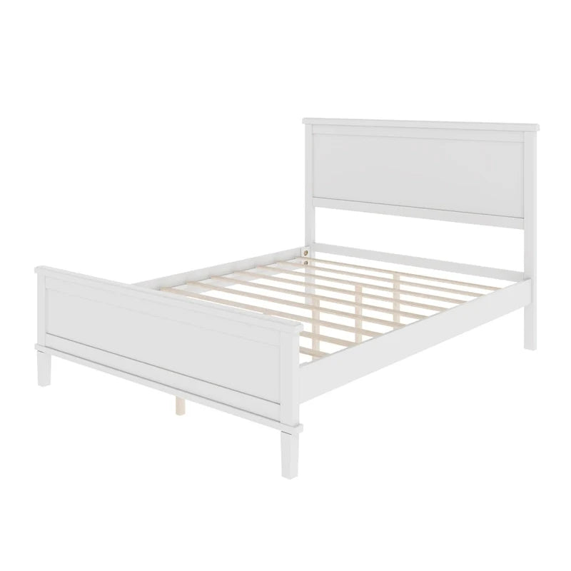 Mid-Century Wood Platform Bed