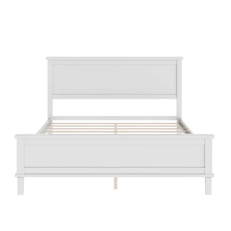 Mid-Century Wood Platform Bed