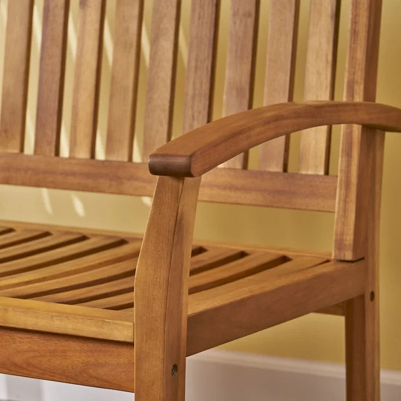 Acacia Wood Patio Glider