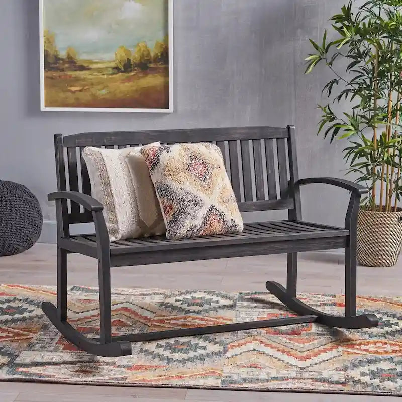 Acacia Wood Patio Glider