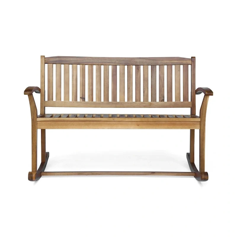 Acacia Wood Patio Glider