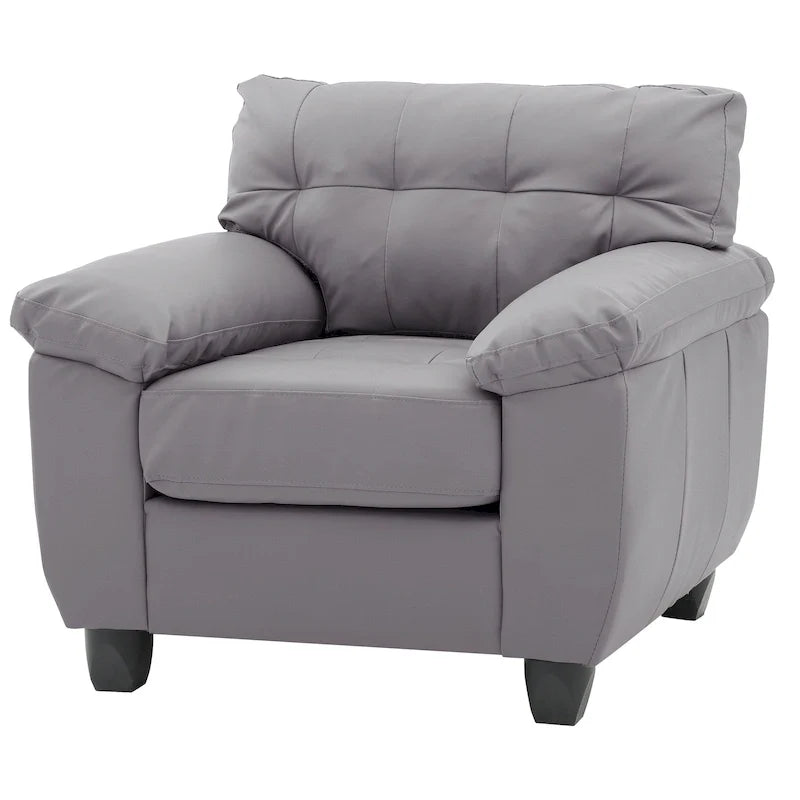 Poltrona in similpelle dallo stile contemporaneo