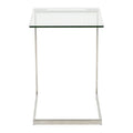 Stainless Steel/ Glass End Table