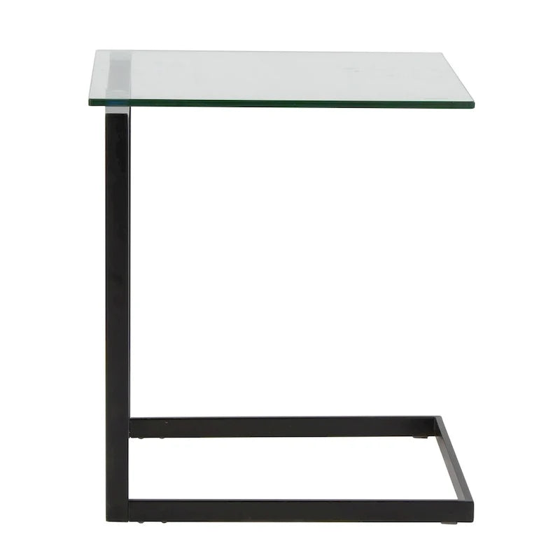 Stainless Steel/ Glass End Table