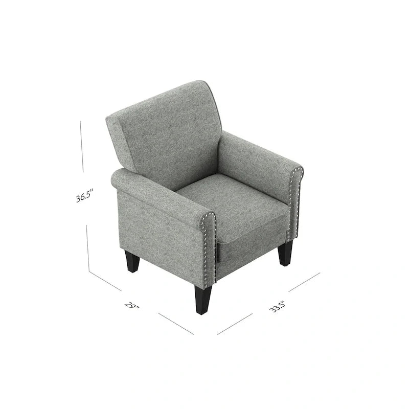 Rolled Arm Chair
