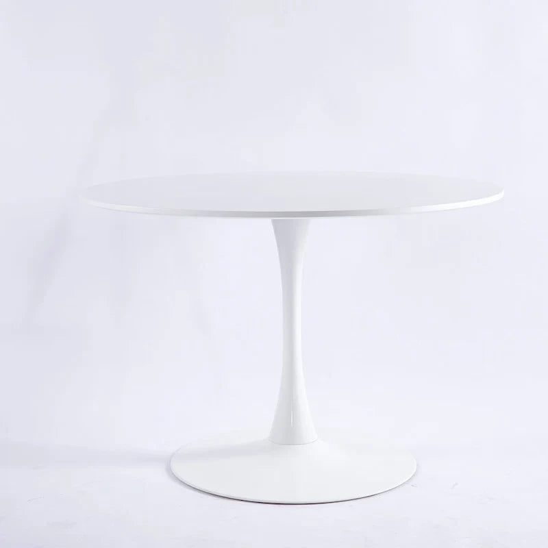 Mid-Century Dining Table for 2-4 People With Round Mdf Table Top