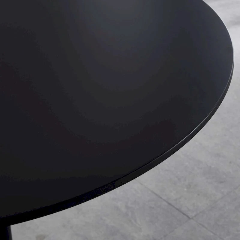 Mid-Century Dining Table for 2-4 People With Round Mdf Table Top