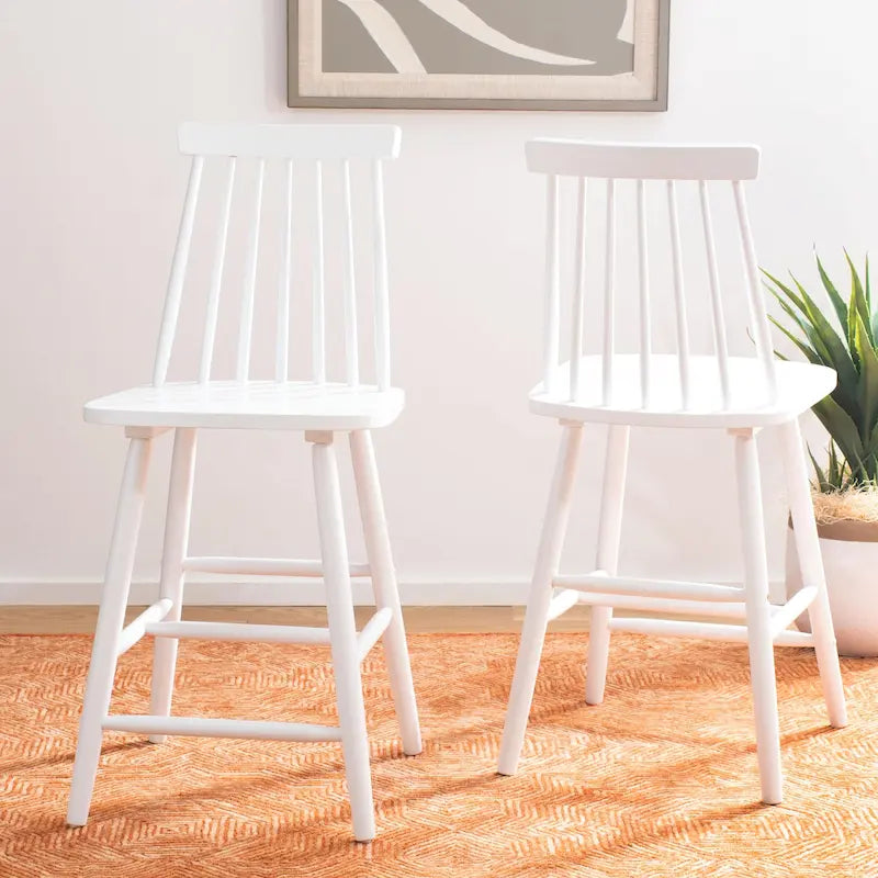 Sgabello da bancone in stile rustico con gambe a fuso