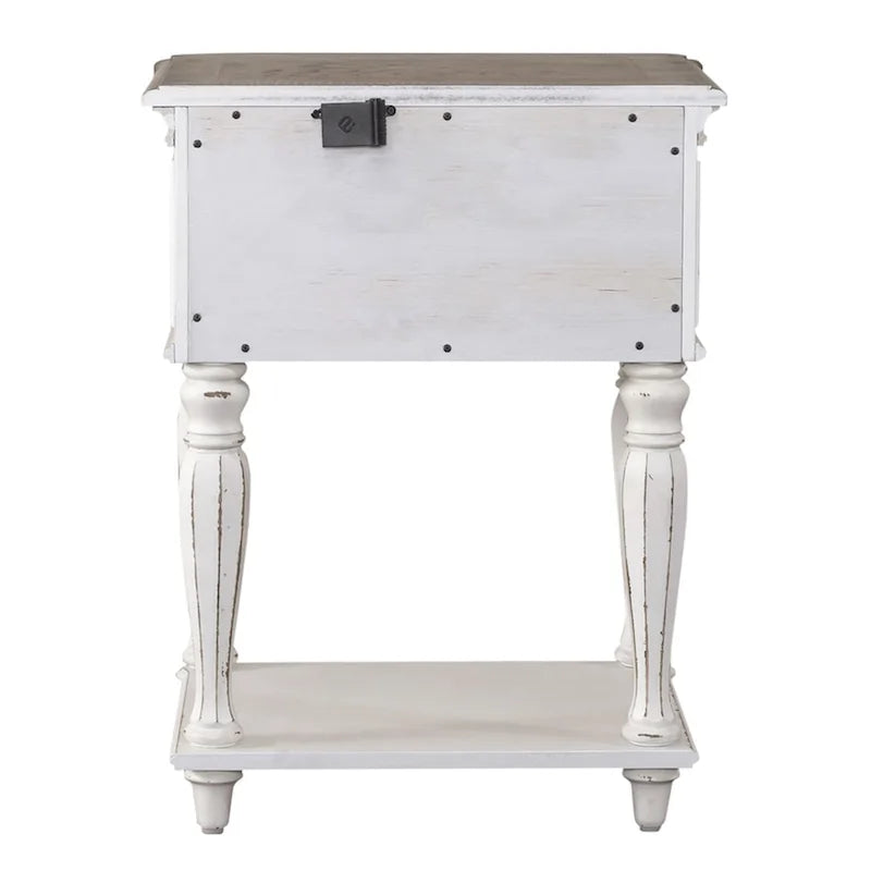 Antique White Leg Night Stand