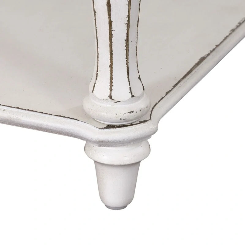 Antique White Leg Night Stand
