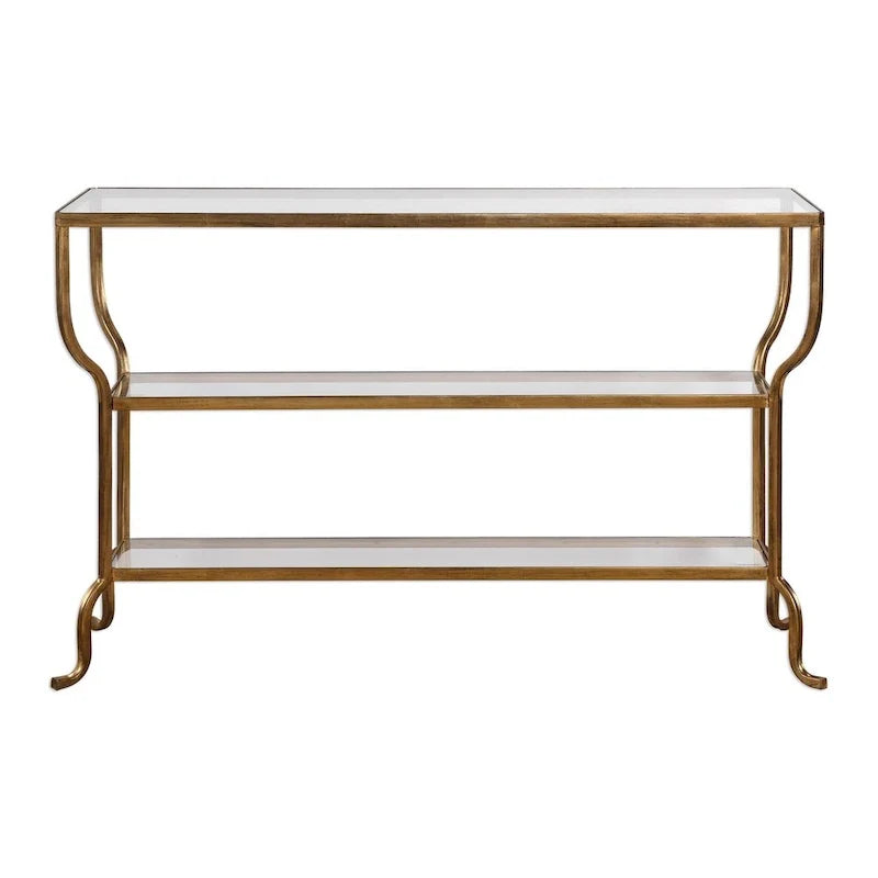 Gold Console Table