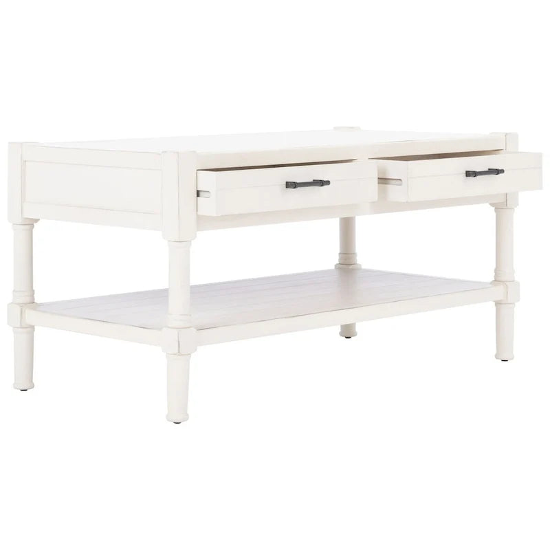 2-Drawer Bottom Shelf Coffee Table