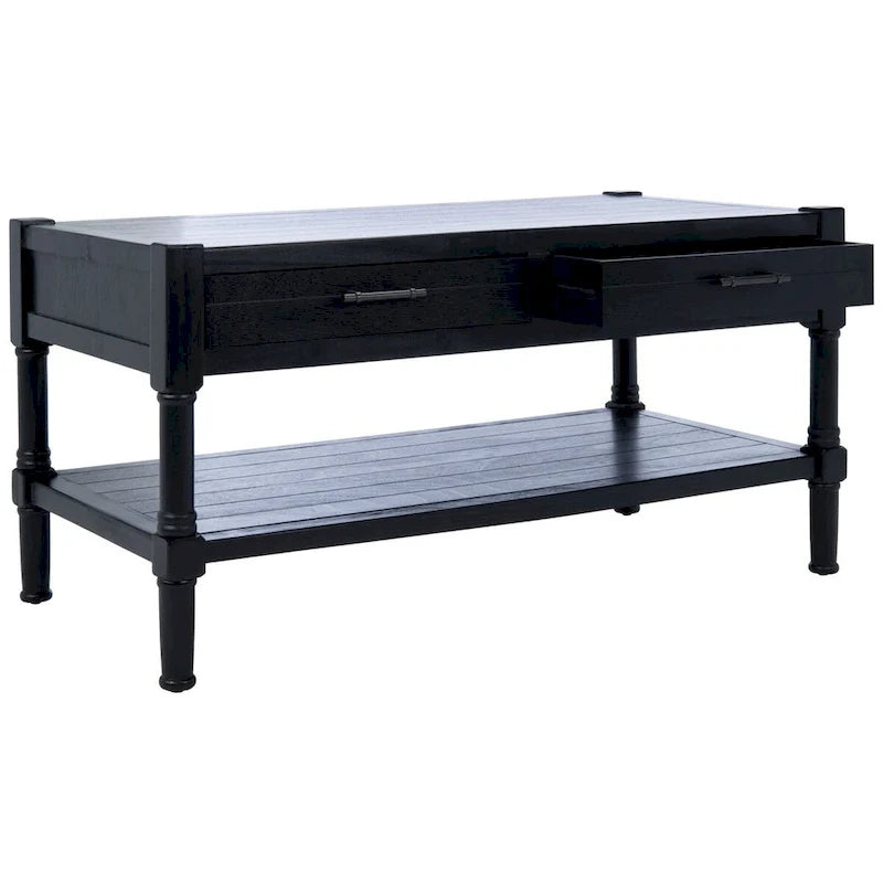 2-Drawer Bottom Shelf Coffee Table