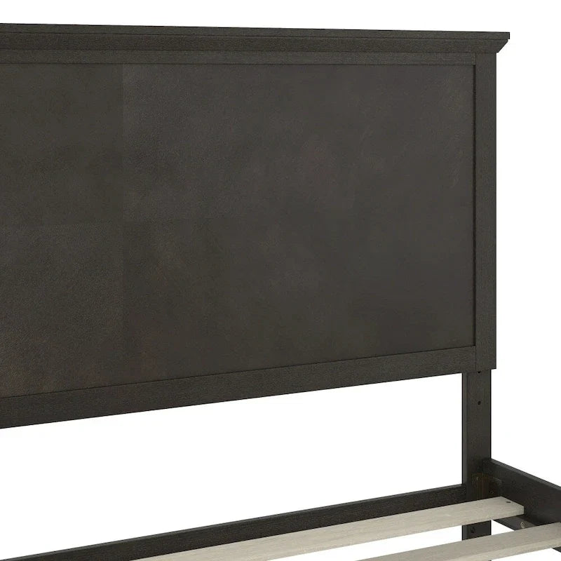 Solid Wood Platform Bed Frame with Headboard and Footboard