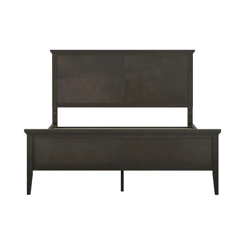 Solid Wood Platform Bed Frame with Headboard and Footboard