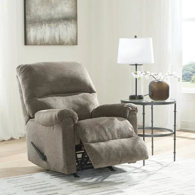 Recliner Corner-Blocked Frame One-Pull Reclining Motion