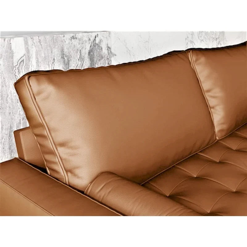 Faux Leather Sofa
