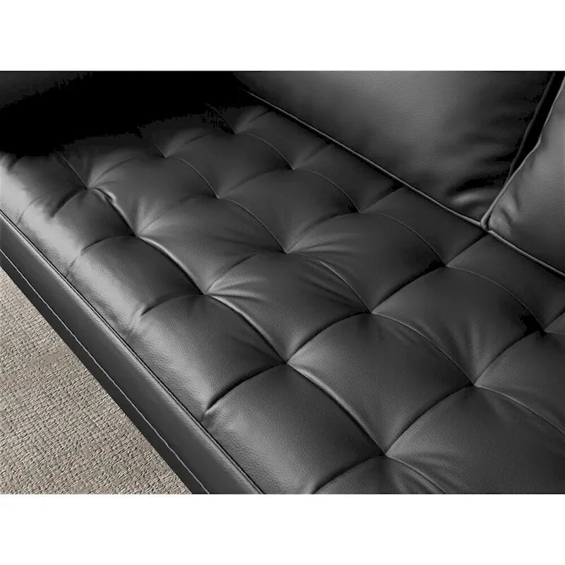 Faux Leather Sofa