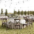 Indoor/Outdoor Commercial Grade Wood Look Resin Cross Back Chair