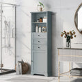 Freestanding Bathroom Cabinet with 3 Drawers and Adjustable Shelves